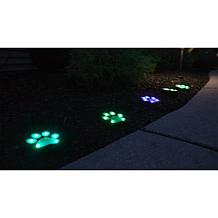 Bell + Howell Color-Changing and White Solar Paw Lights - 6-pack