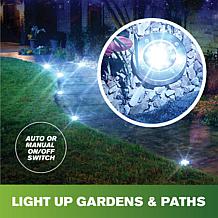 Bell + Howell Disk Lights Deluxe Solar Lights 8-pack