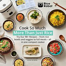 Bell + Howell Rice Robot with Steamer Tray and Recipe Book
