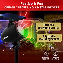 Bell + Howell Solar Startastic Motion Holiday LED Projector