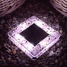Bell + Howell Square Mosaic Solar Disk Lights 4-pack