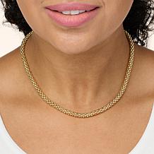 Bellezza 16" Bronze Popcorn-Link Chain Necklace