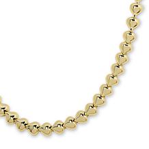 Bellezza 18" Bronze Cast Link Line Necklace