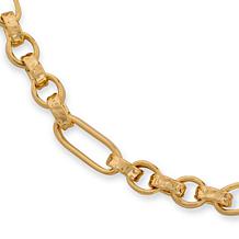 Bellezza 18" Bronze Paperclip and Rolo Link Necklace