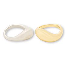 Bellezza 2-Tone Bronze Yin Yang Ring 2-piece Set