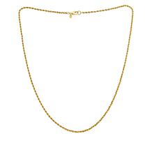 Bellezza 24" Bronze Diamond-Cut Rope-Link Chain Necklace