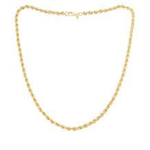 Bellezza Bronze Polished Rope-Link Chain Necklace | HSN