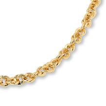 Bellezza Bellissima 18" Bronze Diamond-Cut Disco Chain Necklace