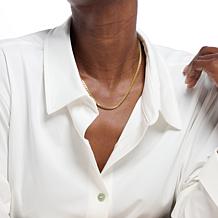 Bellezza Bronze 3mm Box Chain Necklace with Magnetic Clasp