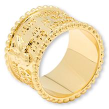 Bellezza Bronze Angel of God Prayer Wide Band Ring