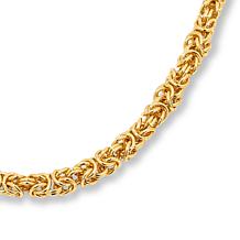 Bellezza Bronze Byzantine Chain Necklace and Bracelet 2-piece Set