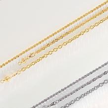 Bellezza Bronze Cristallino Chain Adjustable Sliding Necklace