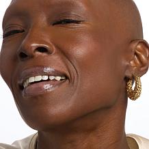 Bellezza Bronze Electroform Bubble Hoop Earrings