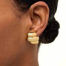 Bellezza Bronze Fusillo Stud Earrings 