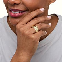Bellezza Bronze Graduated Overlapping Band Ring