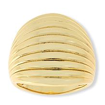 Bellezza Bronze Horizontal Ridge Dome Ring