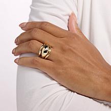 Bellezza Bronze Polished Puffy Ring 3-piece Set