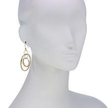 Bellezza Bronze Textured Multi-Circle Drop Earrings