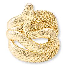 Bellezza Bronze Textured Snake Ring