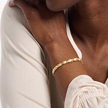 Bellezza Bronze X and Hearts Polished and Satin Bracelet