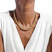 Bellezza Goldtone Popcorn-Chain 18" Necklace