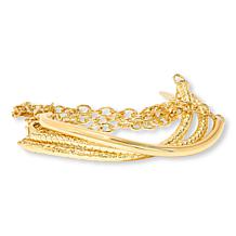 Bellezza Set of 3 Wave-Shape Bangle Bracelets