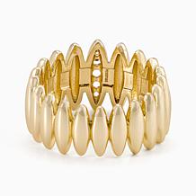 Bellezza White Topaz Bronze Endless Marquise Ring