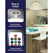 Bell+Howell Socket Air Color-Changing Light & Fan