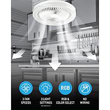 Bell+Howell Socket Air Color-Changing Light & Fan