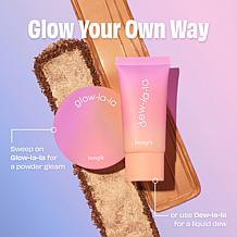 Benefit Cosmetics Glow-La-La Powder Highlight and Brush Set