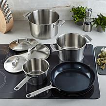 Berghoff DiNA Meta 7pc Recycled Cookware Set with Nonstick Fry Pan