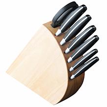 BergHOFF Forged 8pc Stainless Steel Cutlery Set with Block & Sharpener