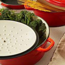 BergHOFF Neo 8qt Cast Iron Oval Covered Dutch Oven, Orange