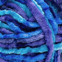 Bernat Crushed Velvet Yarn - Blue Brilliance