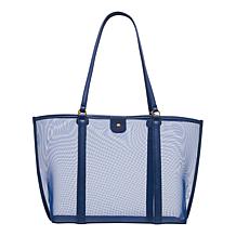 Betsey Johnson Hotter Than Butter Mesh Tote w/Removable Wristlet Pouch
