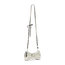 Betsey Johnson Metal Bow Crossbody Clutch