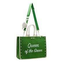 Betsey Johnson Queen of the Green Canvas Tote