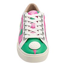 Betsey Johnson Sherrie Embroidered Argyle Sneaker