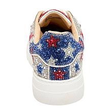 Betsey Johnson Sidny Americana Stars Rhinestone Sneaker