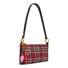 Betsey Johnson Tartan Rhinestone Shoulder
