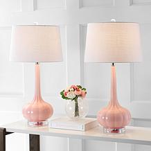 Bette 28.5" Glass Teardrop LED Table Lamp Set of 2 by JONATHAN Y
