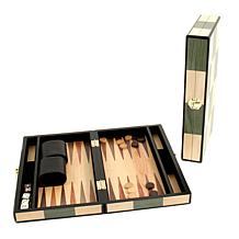 Bey-Berk Inlaid Wood Backgammon Set