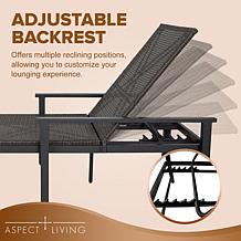 Biscayne 2pc Wicker Chaise - Aspect Living