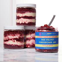 Bitoy's Sweet Treats 4-pack Red Velvet Cheesecake Jars Auto-Ship®