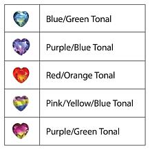 Bold Name Wrapped Iridescent Heart Personalized Necklace