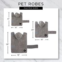 Bone Dry Embroidered Paw Pet Robe
