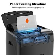 Bonsaii 100-Sheet Auto Feed Micro-cut Shredder with 6-Gallon Bin