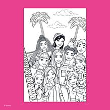 book n app Color and Sticker Fun Barbie Spiralbound Book