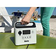BORIO 60,000mAh Power Station with AC Outlets, USB Outlets & LED Light