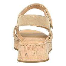 Born Cabanas Suede Sandal with Cork Wedge 